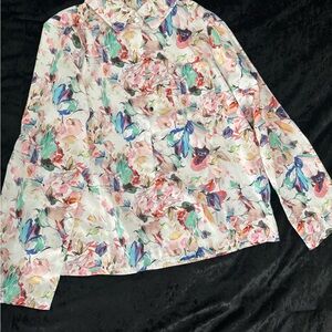 SHEIN Pastel Floral Blouse